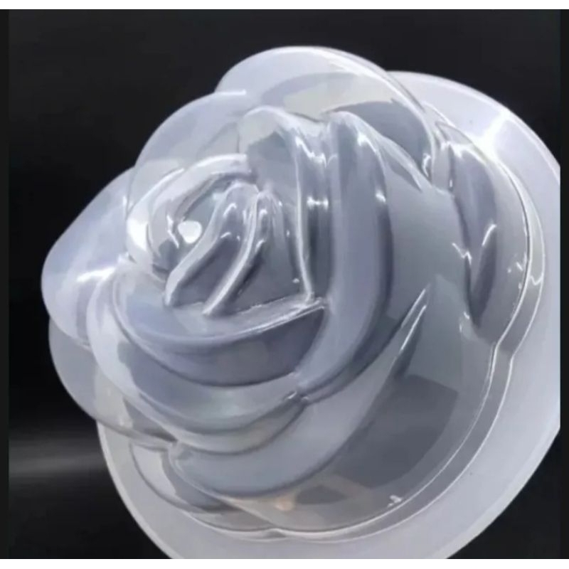 Cetakan Kue Bolu Kukus / Cetakan Puding Agar Jelly Bentuk Bunga Mawar Diameter  22 Cm Tinggi 8 Cm
