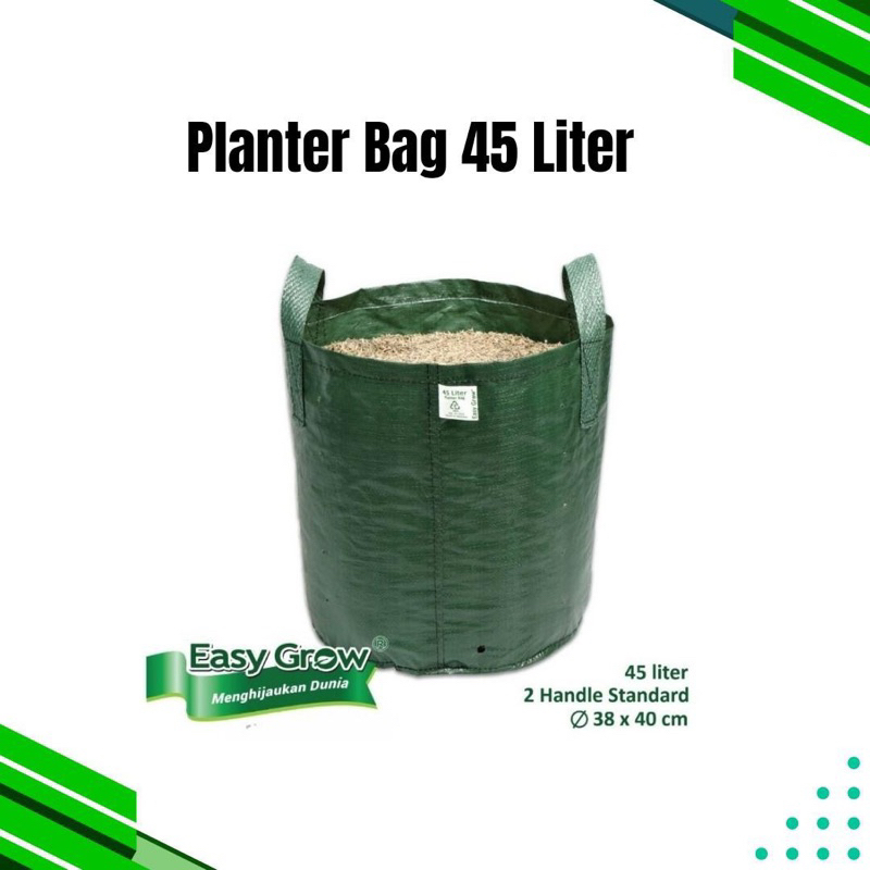 Planter Bag Ukuran 45 Liter Easygrow/Pot Planter Ukuran 45 Liter