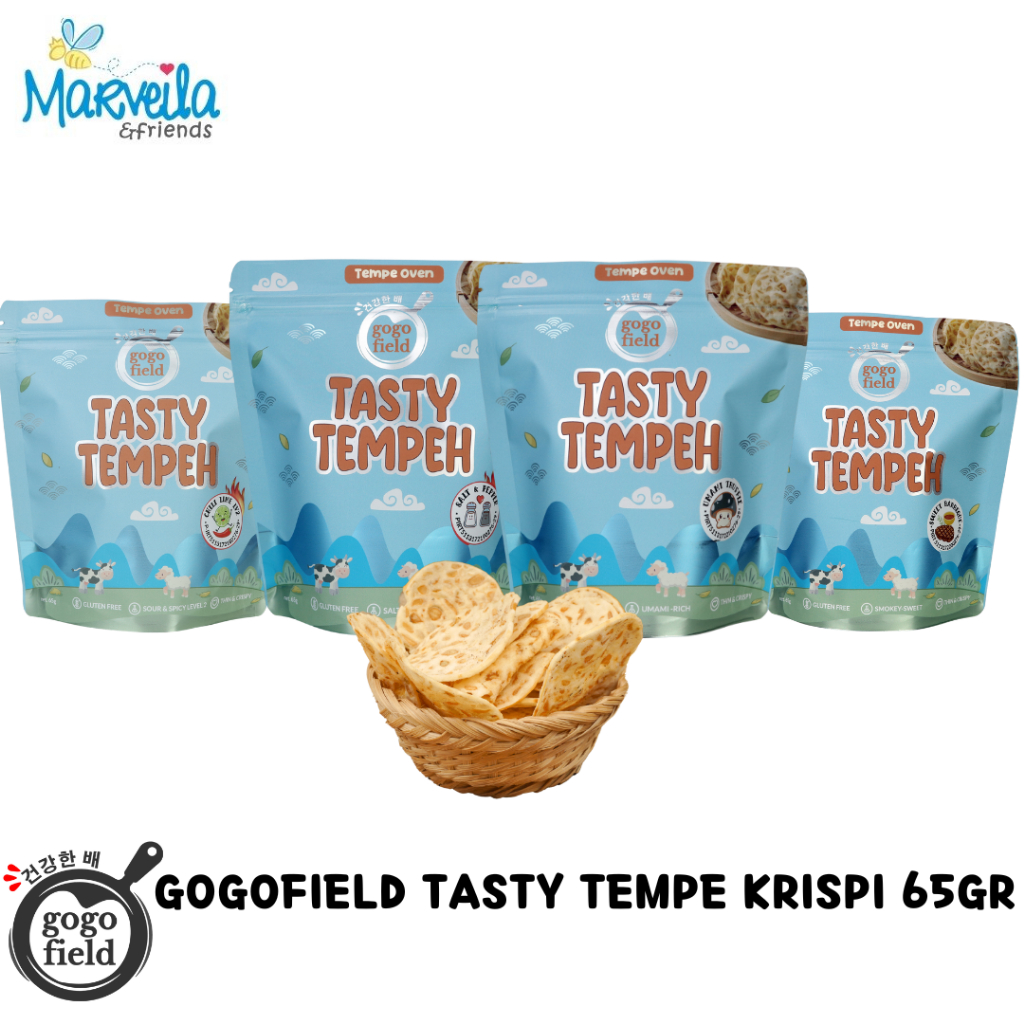 

Gogofield Tasty Tempeh 70gr / Tempe Krispi / Keripik Tempe