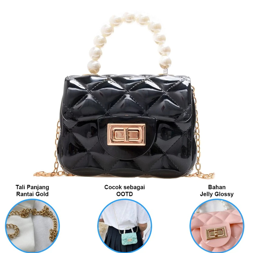 TAS ANAK PEREMPUAN / TAS SELEMPANG JELLY MINI / TAS JELLY MINI ANAK