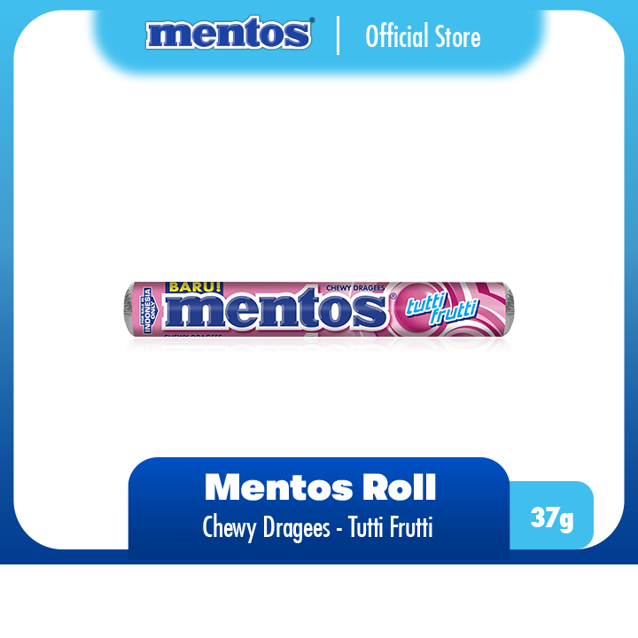 

Mentos Roll Smoothies 37g - Permen Mint Rasa Tutti Frutti