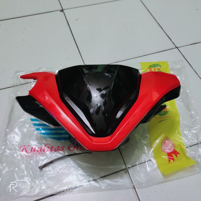 WIN - Batok Depan Lis merah Honda Vario 125 - 150 New Led Tahun Motor 2018 - 2023 Merk Win