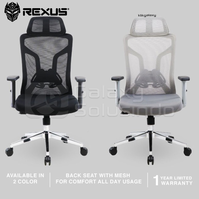 REXUS Ergonomic NC4 Office Chair - NC-4 Black White