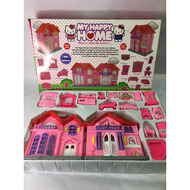 My happy home hello kitty / mainan rumah hello kitty / mainan anak perempuan