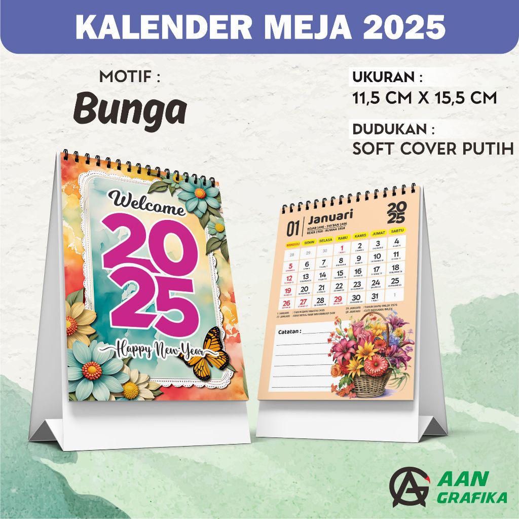 

KALENDER 2025 Aestethic Cute Murah - Kode : TY - Bunga