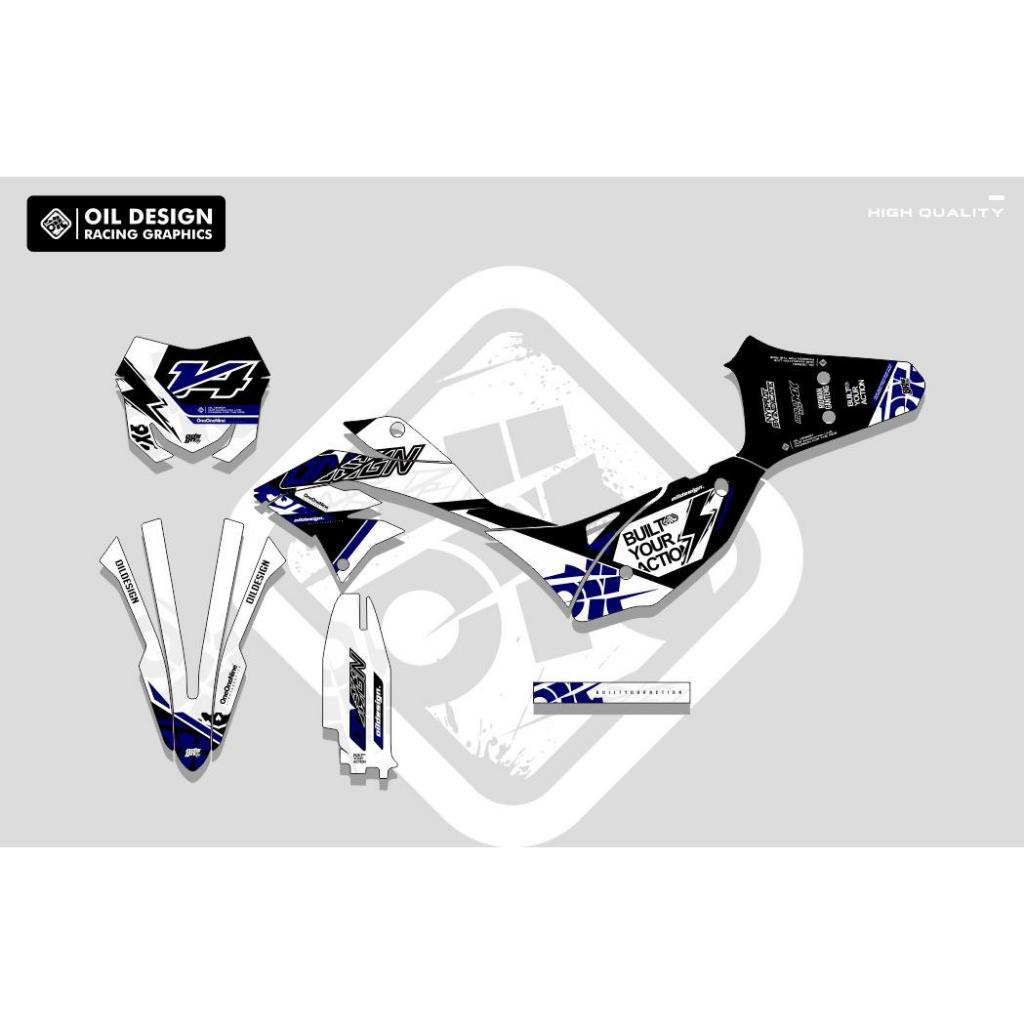 Decal Medium D-tracker/ DT putih oildesign
