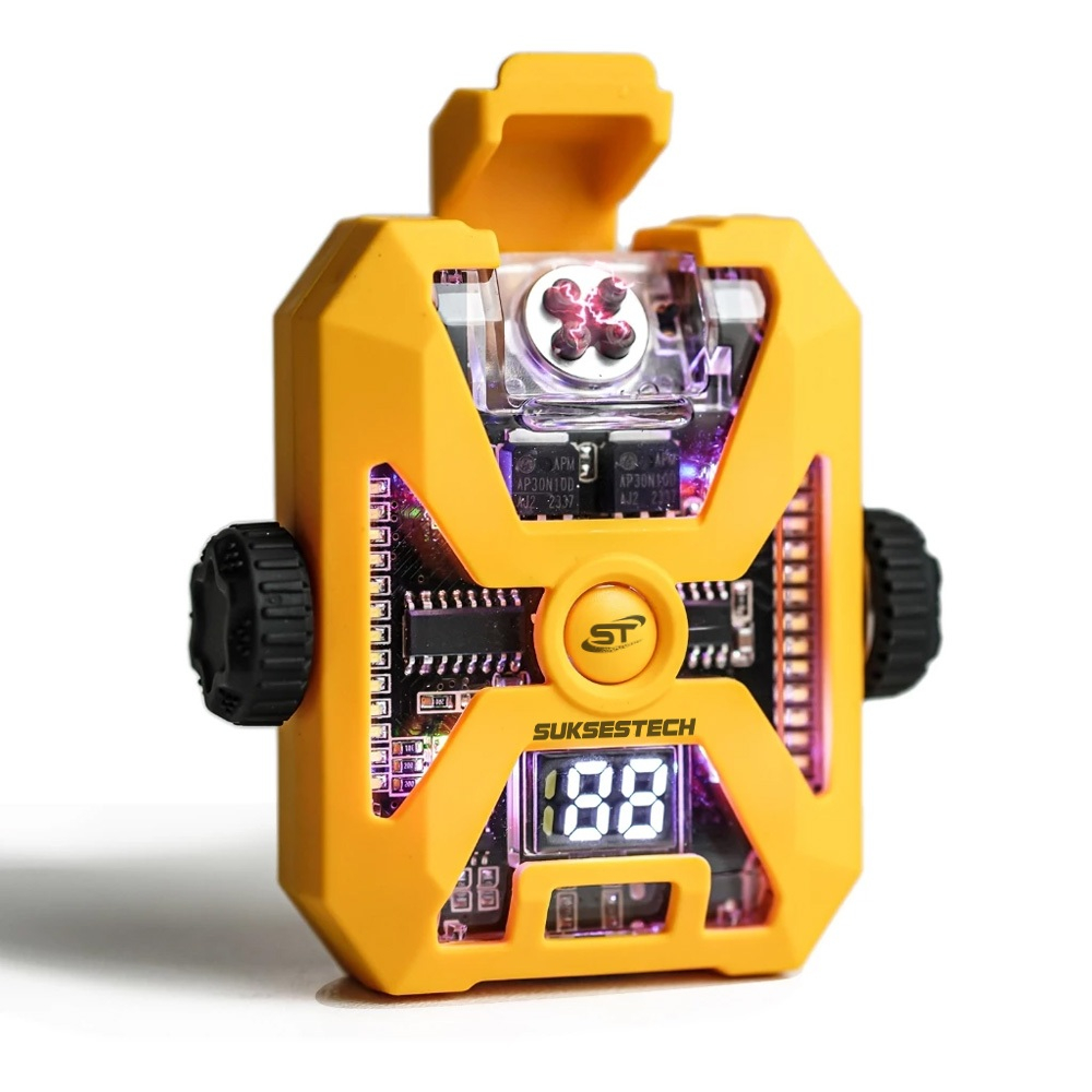 Suksestech Korek Api Elektrik 3 Mode Cahaya Free USB Free Box Portable Lamp Warna Random D69-1