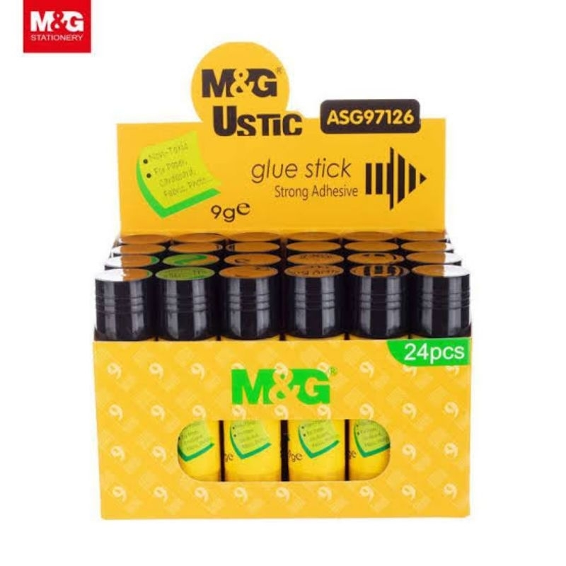 

GLUE STICK LEM KERTAS 9GR M&G ASG97126 USTIC STRONG ADHESIVE PVA 9 GR