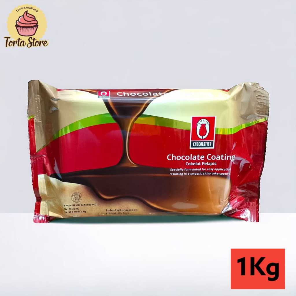 

Tulip Chocolate Coating 1 kg Cokelat Compound Coklat Pelapis Kue