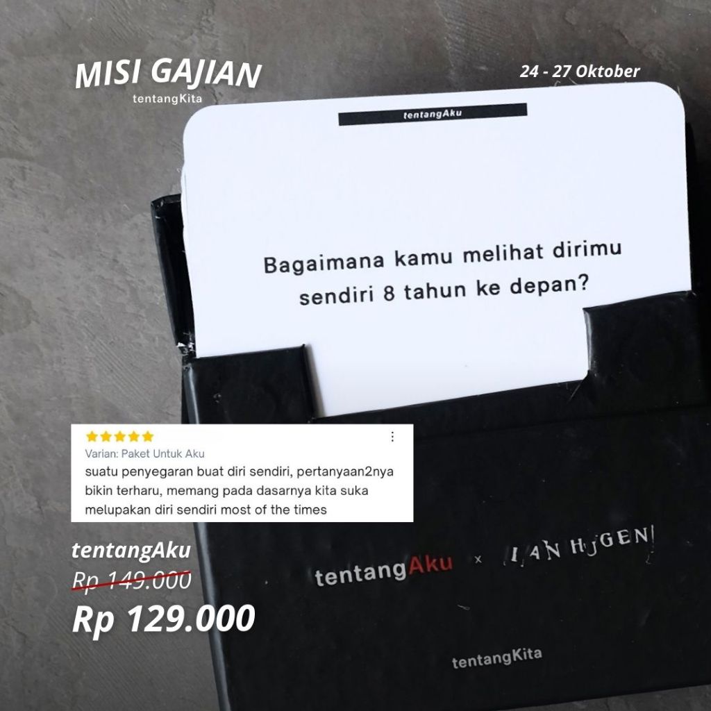 NEW- TENTANGKITA - EDISI TENTANGAKU X IAN HUGEN I PERMAINAN KARTU PERTANYAAN OBROLAN I DEEP TALK