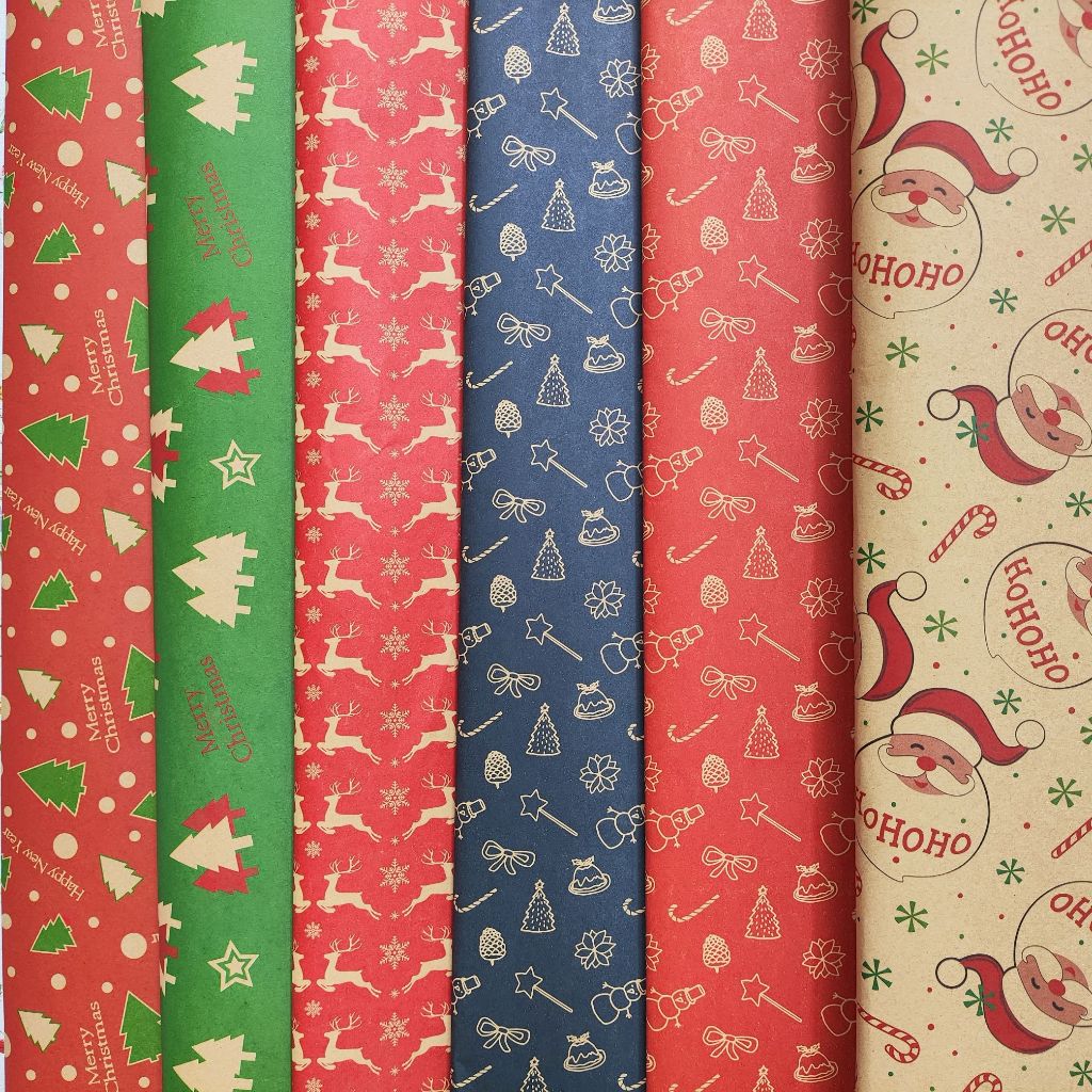 

TOKO ANQA - Kertas Kado Vintage Natal 50 x 67 cm