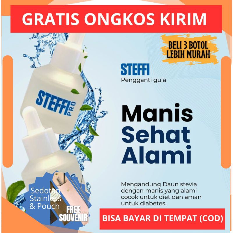 

STEFFI Pro Pengganti Gula Alami Ekstrak Daun Stevia Untuk Diet & Diabetes By BP Group