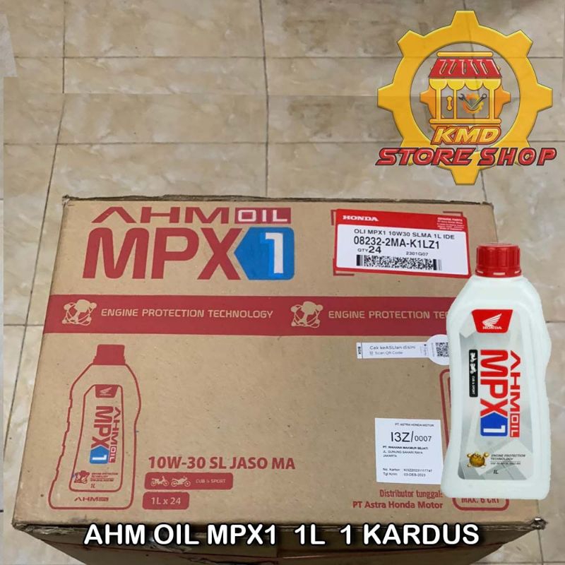 Oli MPX1 AHM 1 Liter 1 Kardus | AHM Oil MPX1 1L 1 Dus