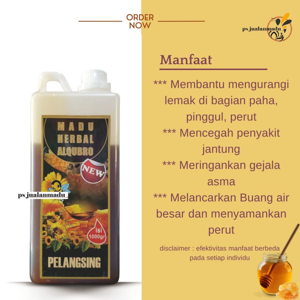 

Madu herbal pelangsing al qubro 1000 gram - madu al qubro pelangsing
