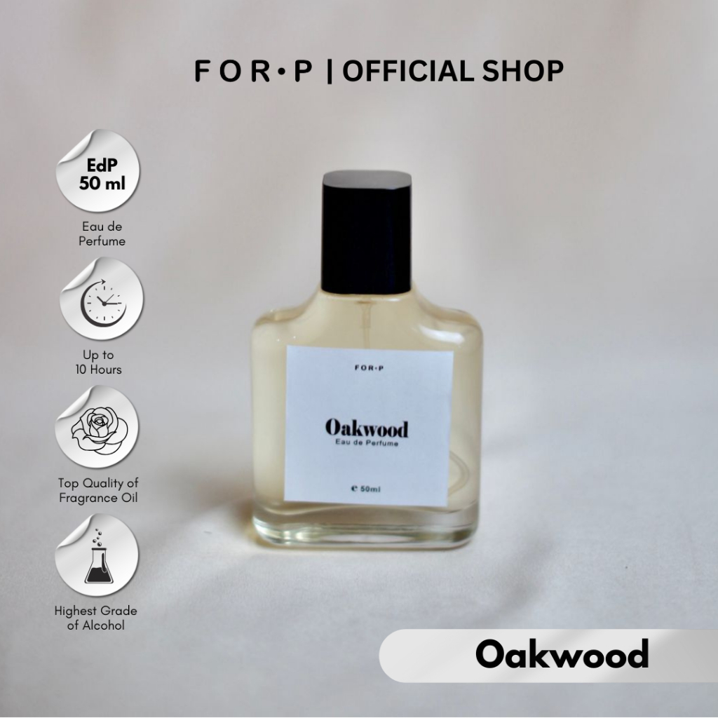 FOR P - Oakwood EDP 50 ml - Parfum Pria Wanita Unisex Original Wangi Tahan Lama