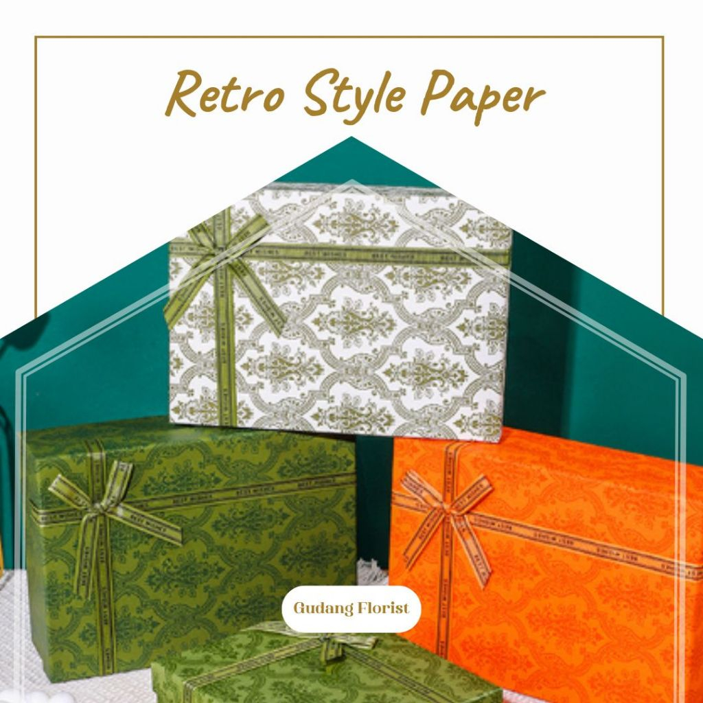 

RETRO STYLE PAPER / Kertas Kado