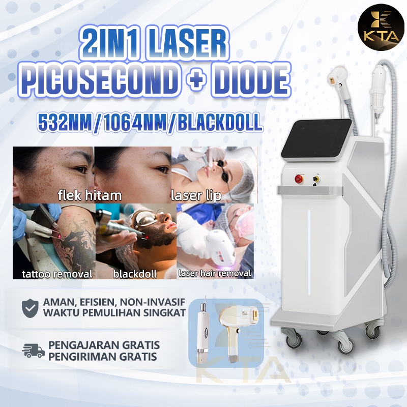 2in1 Laser Picosecond Salon kecantikan Multifungsi IPL Laser hair removal  IPL + laser picosecond + 