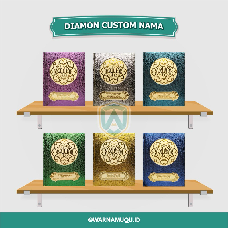 BUKU YASIN, TAHLIL & MAJMU DIAMON (CUSTOM NAMA)