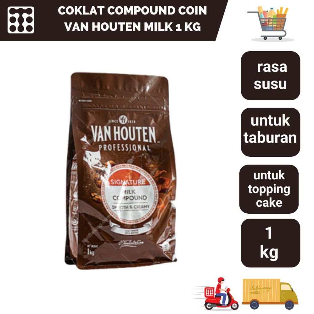 

Coklat Compound Coin Van Houten Milk 1 Kg