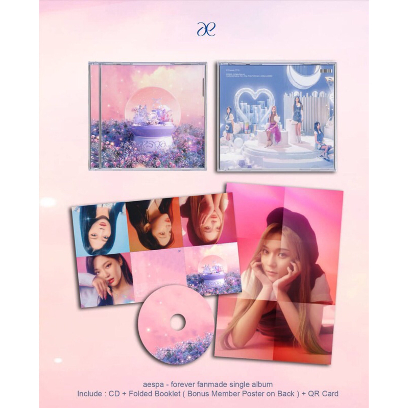CD AESPA - FOREVER SINGLE ALBUM CD . AESPA ALBUM , AESPA CD