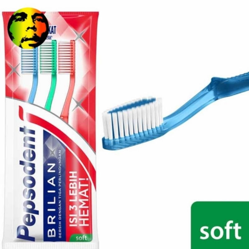 Pepsodent Sikat Gigi Isi 3
