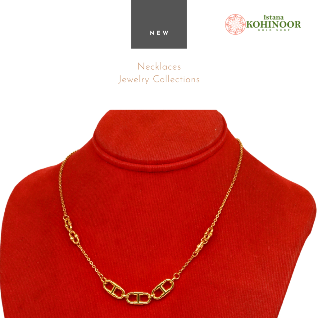 KOHINOOR KALUNG 16K EMAS NECKLACES GOLD EMAS YELLOW GOLD POLOS