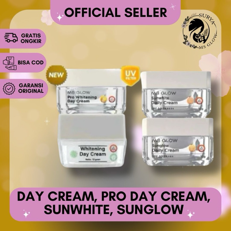 MS GLOW WHITENING DAY CREAM / MS GLOW PRO DAY CREAM / MS GLOW PRO WHITENING DAY CREAM / MS GLOW KRIM