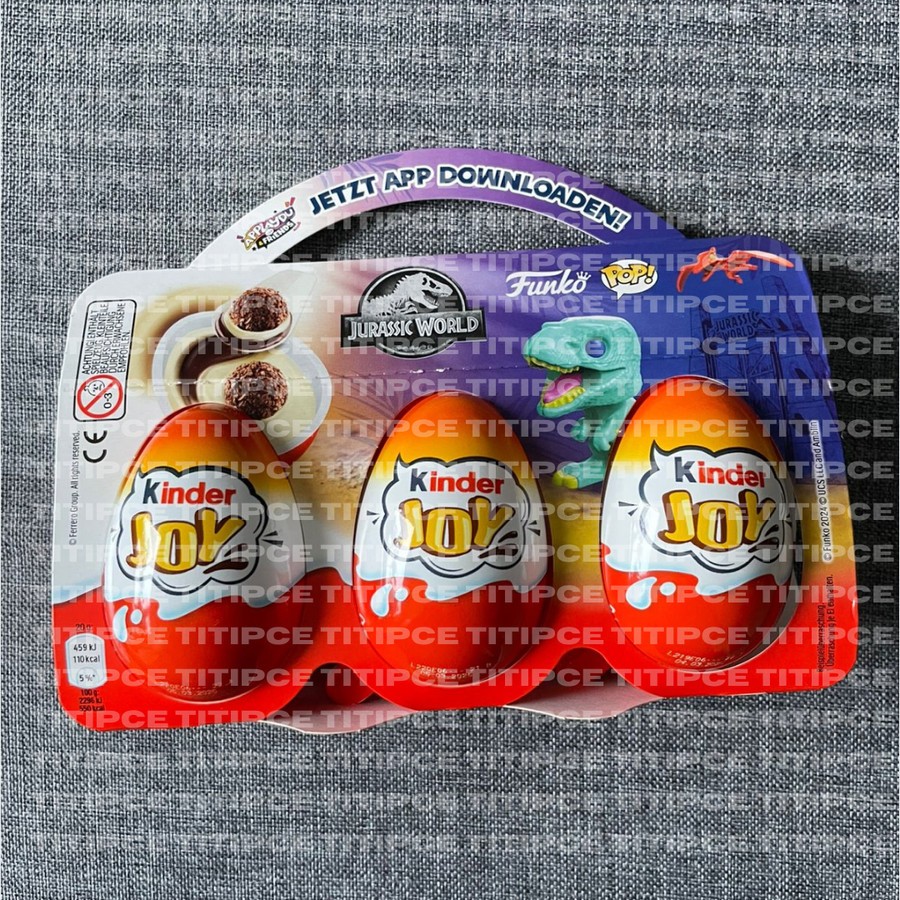 

Kinder Joy Funko Pop Jurassic World Chocolate Snack 2024