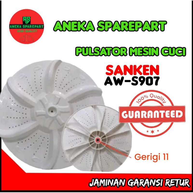 pulsator mesin cuci sanken gerigi 11 AW - S907