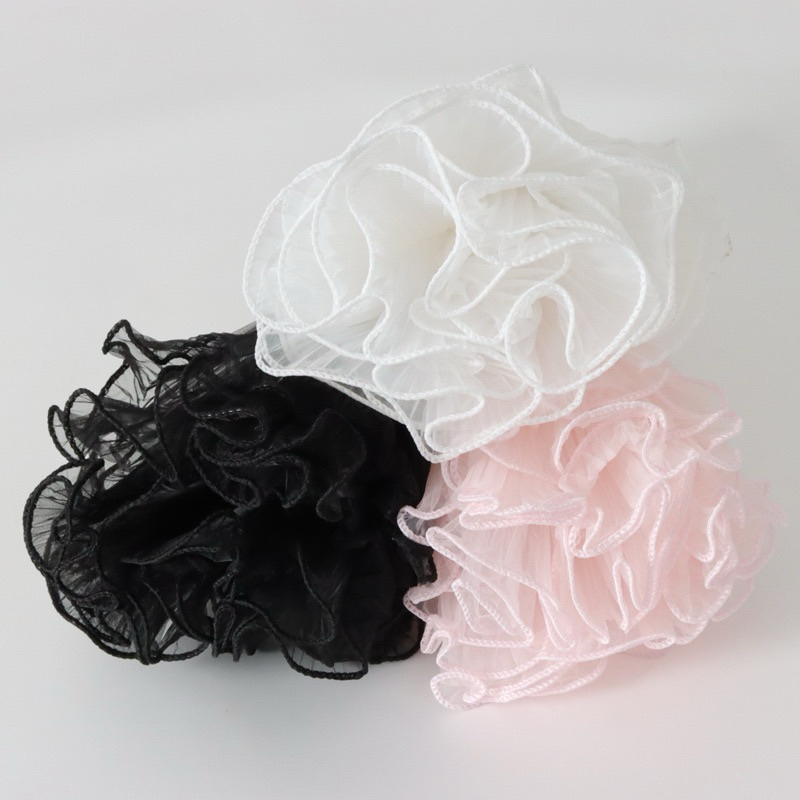 

[50cm/4m] Jaring Buket RUFFLE POLOS Flower Mesh Net Kain Bunga Korean Wrapping Jaring Renda
