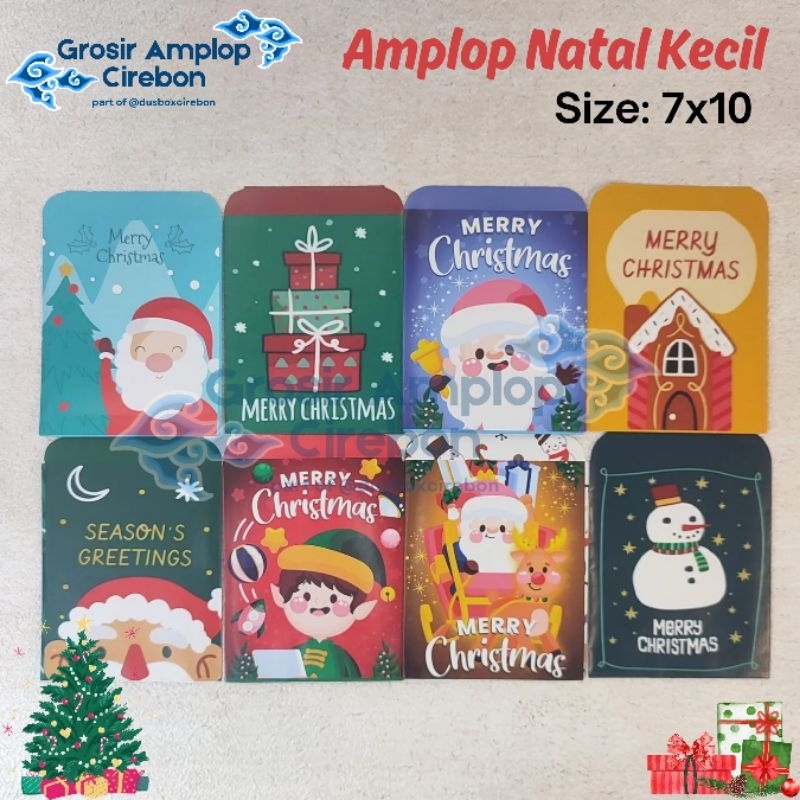 

Amplop Natal Kecil isi 10 pcs muat uang dilipat