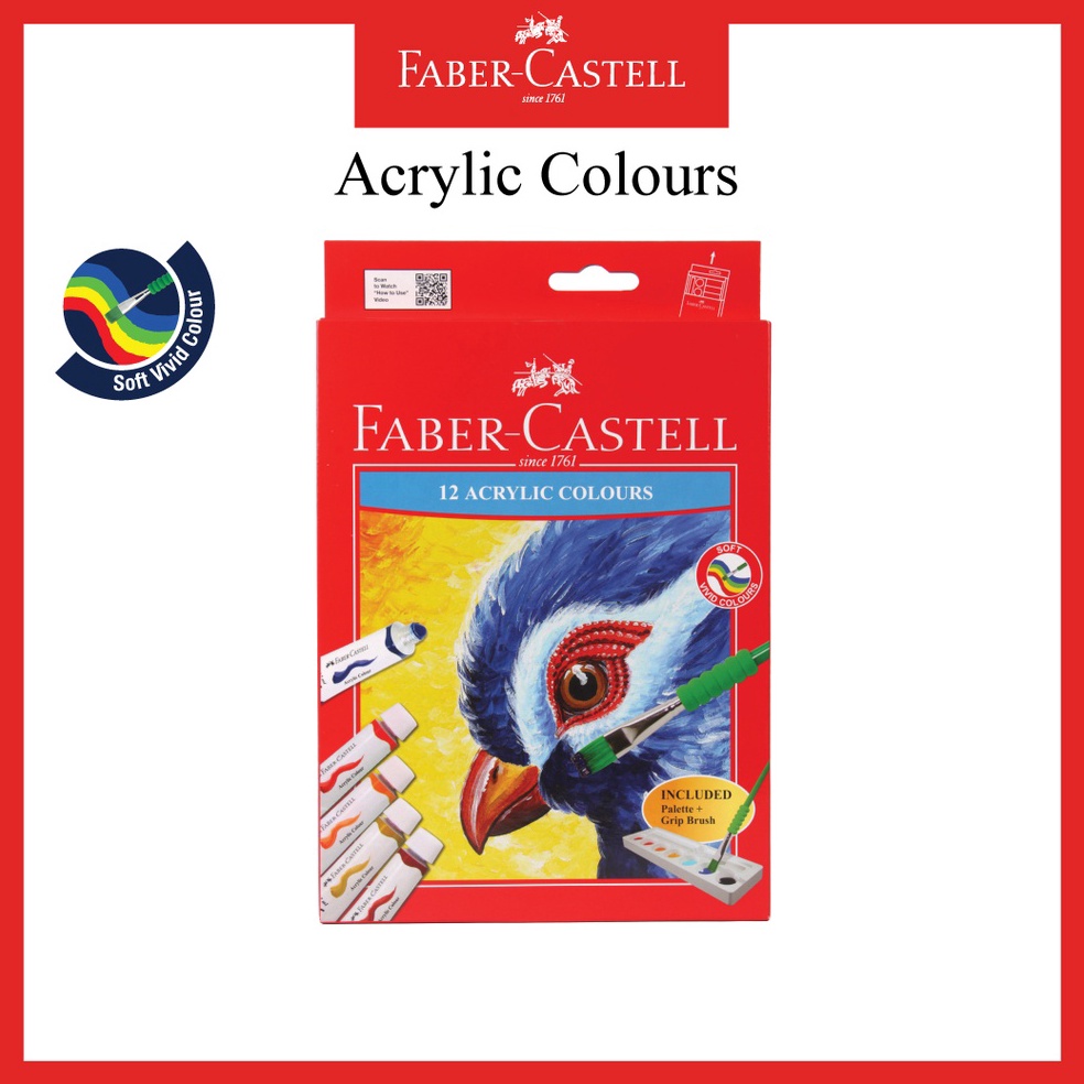 

Cat Acrylic Faber Castell Ukuran 12 Mili Set 12 Warna Alat Mewarnai Cat Akrilik Free Kuas dan Pallet ART I4Z7