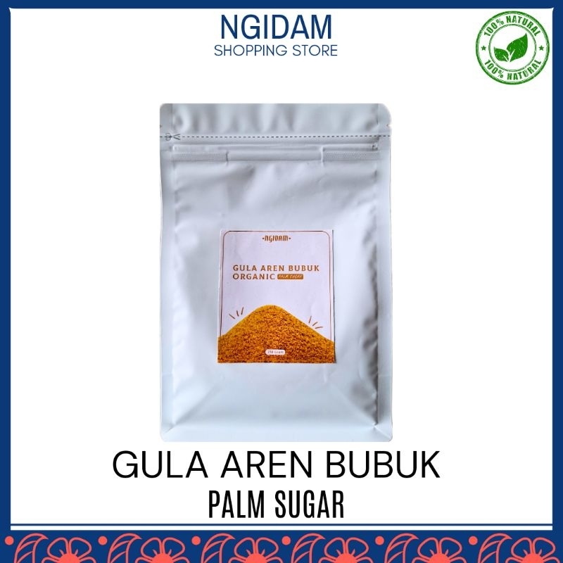 

Gula Aren Bubuk Organic / Palm Sugar Asli 100% Tanpa Campuran