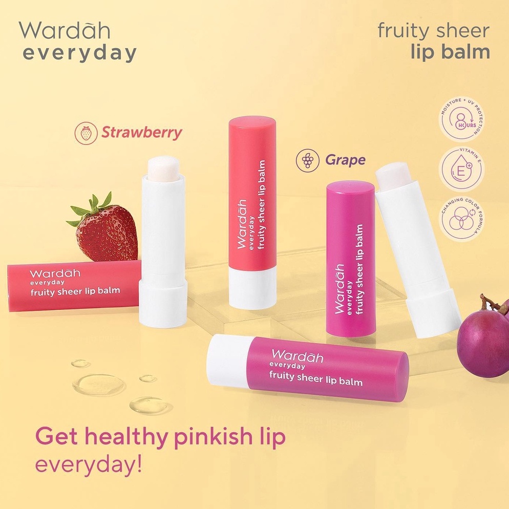 Super Promo STAR Wardah Everyday Fruity Sheer Lip Balm  Pelembab Bibir BibirLip GlossLipbalmMask
