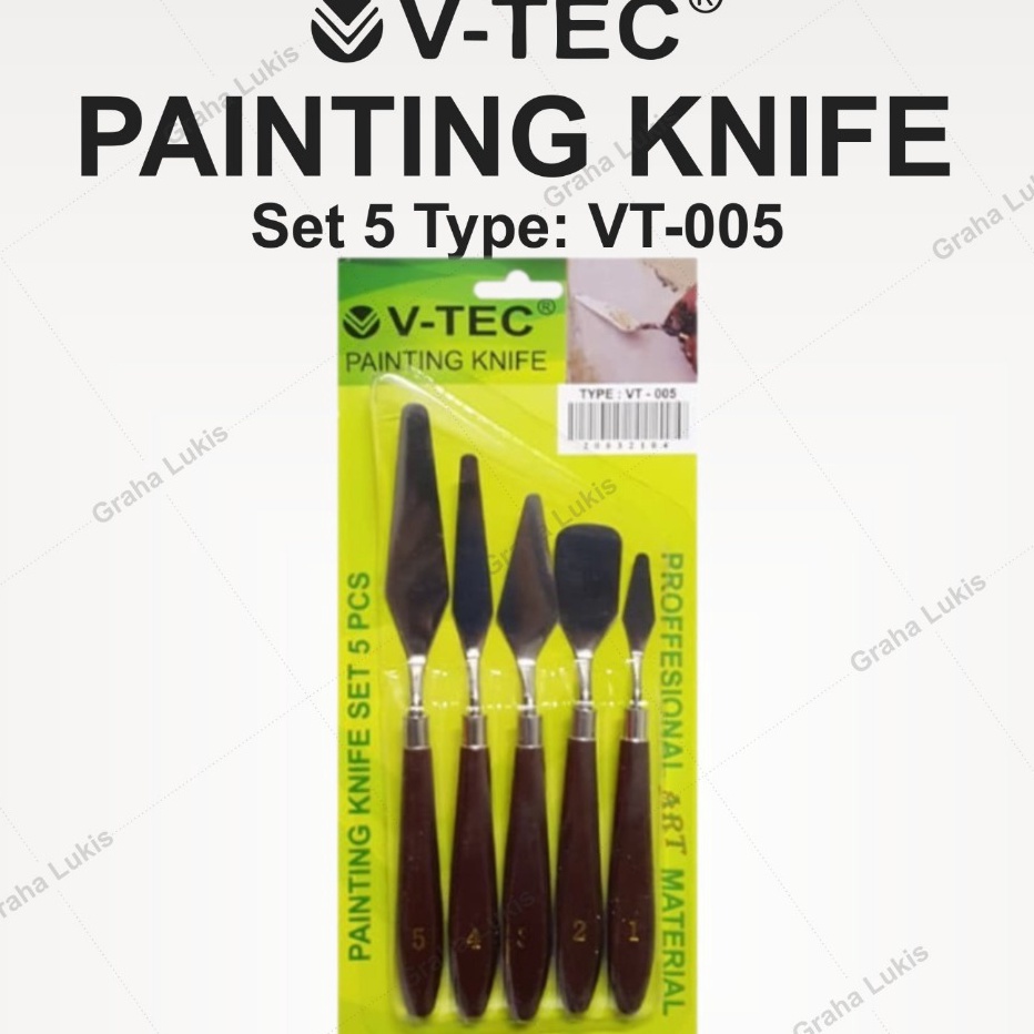 

Cashback VTec Painting Knives Set 5 Pisau Palet VT5 VTec Painting Knives