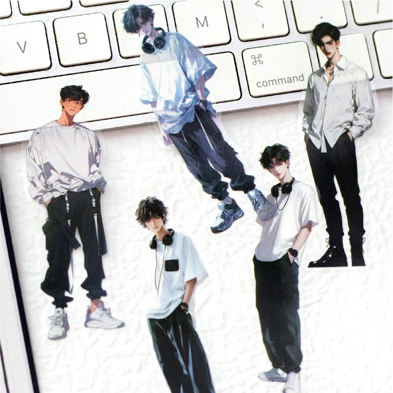 

[Artopia] 36pcs Sticker Men's Guide MG Stiker Cowok Boy Anime Bujo Scrapbook Ganteng Men Man Korea