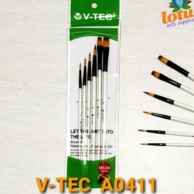 

Price VTEC Brush A411 set 6 Kuas Lukis