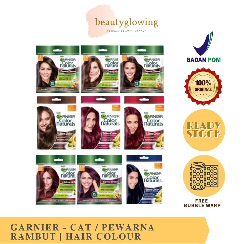Deal Now GARNIER CAT  PEWARNA RAMBUT HAIR COLOR  Semir rambut  Pewarna rambut  Warna rambut alami na