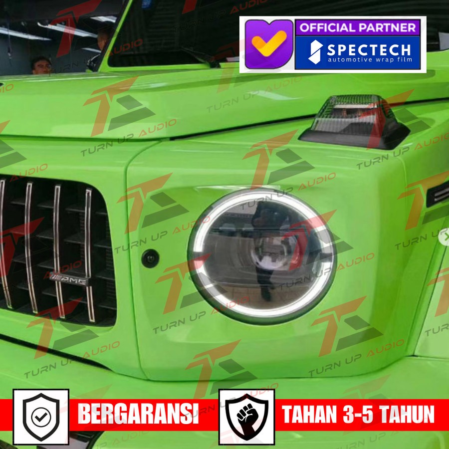 Wrapping Sticker mobil Premium spectech PET Apple green garansi tahan lama stiker mobil wrap