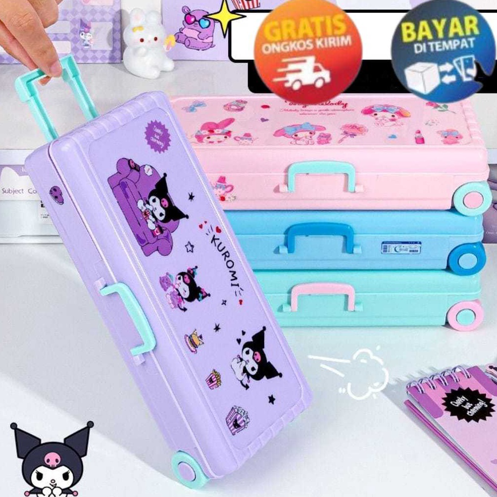 

ART T4F7 KP192 KOTAK PENSIL BENTUK TROLI LUCU ALAT TULIS DUA LAPIS KOPER PENCIL CASE ALAT STATIONARY SEKOLAH KUROMI CINNAMOROLL POCHACCO KARTUN