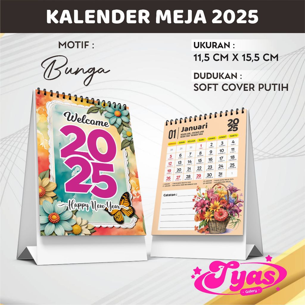 

KALENDER 2025 Aestethic Cute Murah - Kode : TY - Bunga
