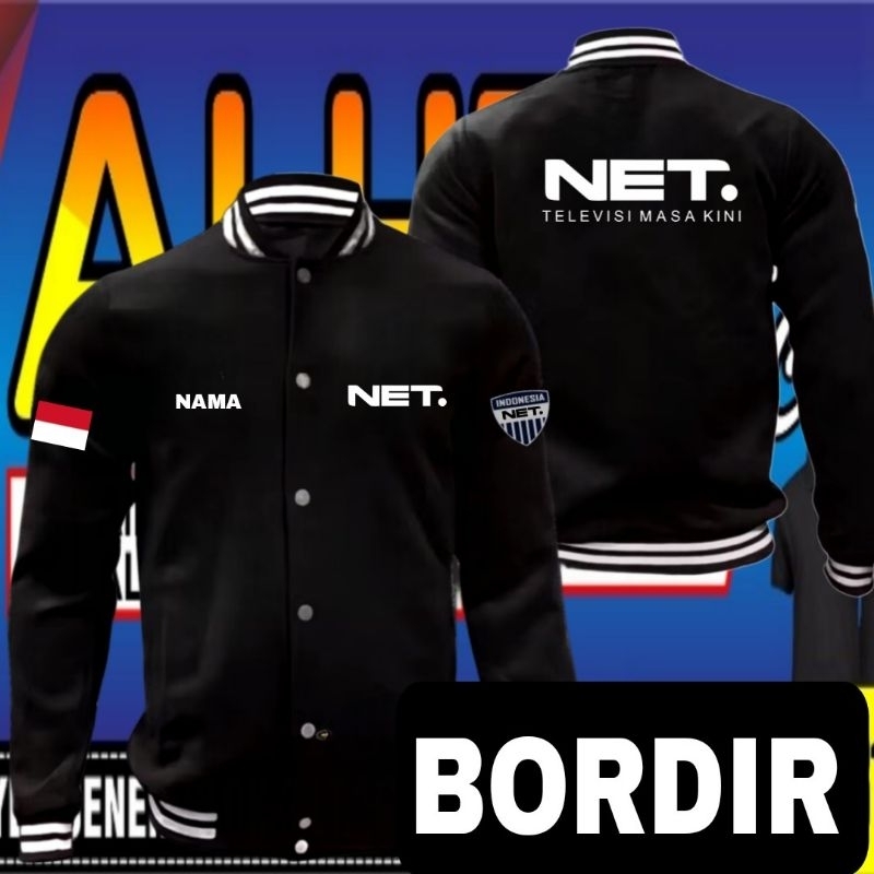 Jaket bordir net TV Jaket net TV jaket kerja net TV jaket seragam net TV Jaket varsity net TV jaket 