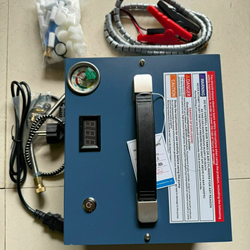 kompresor pcp portable 4500psi 12volt automatis. auto stop