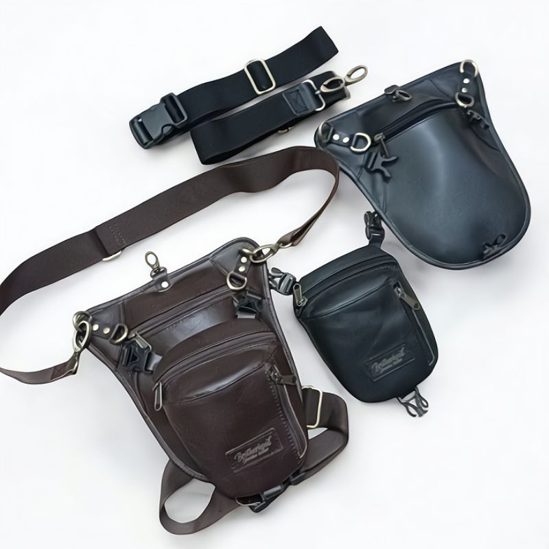 tas pinggang / tas paha / tas slempang kulit sapi TPB04