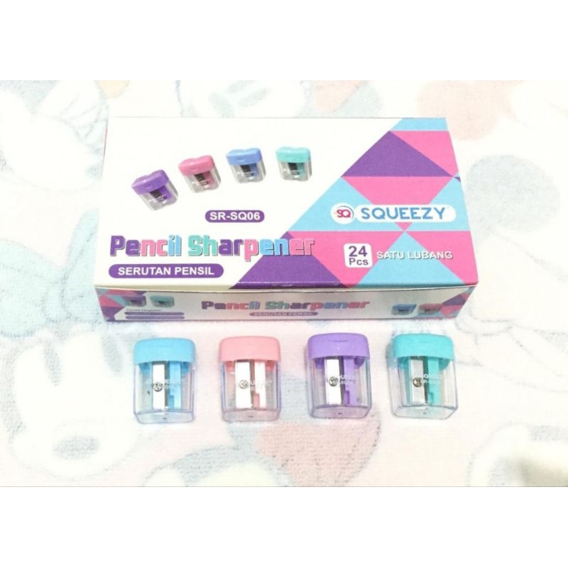 

Serutan Pensil Grosir Murah Squeezy / Serutan Pensil Murah Bagus Kualitasnya / Sharpener / Rautan Serutan Pensil Squeezy SR-SQ06