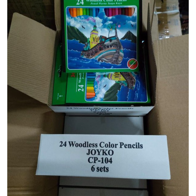

Terbatas 24 warna panjang Joyko pensil warna CP14