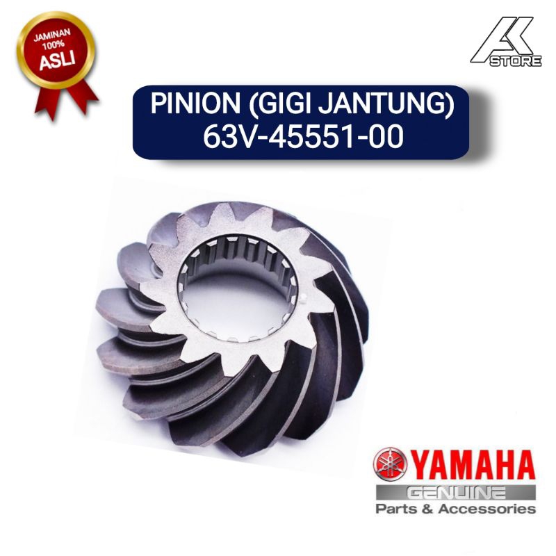 GIGI JANTUNG 63V-45551-00 | Pinion Gear untuk Mesin tempel Yamaha 15PK