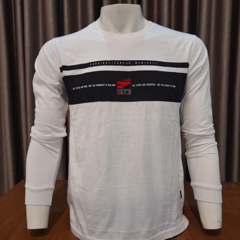 FASHIONABLE clothing kaos pria/t-shirt lengan panjang cardinal casual original