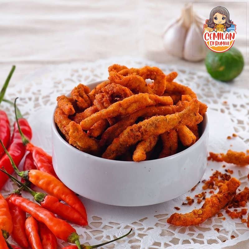 

Usus Ayam Crispy Pedas 250g