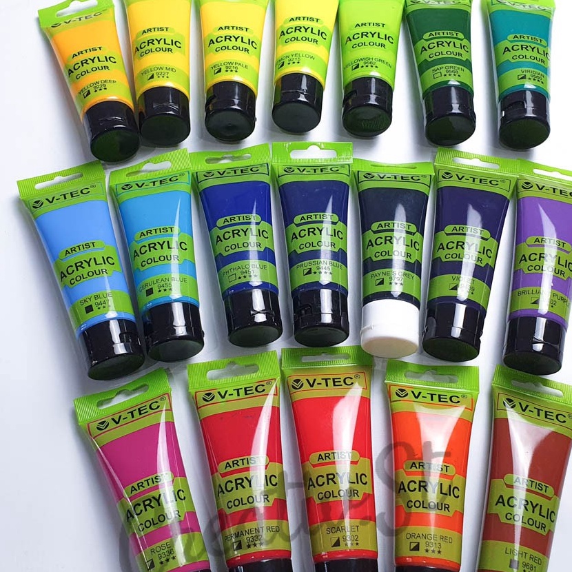 

KP8 VTEC Acrylic 75 Ml Paint Acrylic Colour Satuan Cat Lukis Akrilik